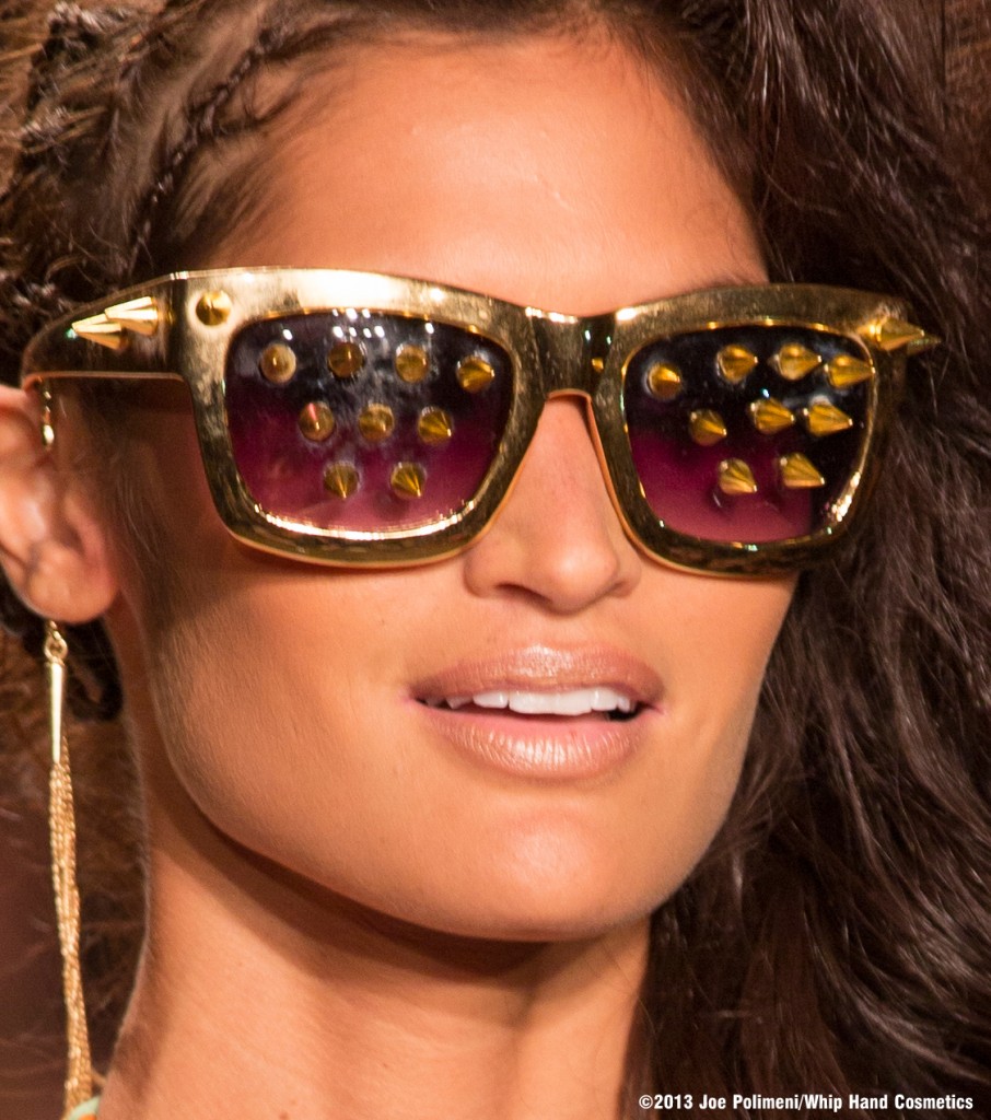 Mercedes-Benz-Fashion-Week-Accessories-Gold-Studded-Sunglasses-Fashion-Eyewear-MBFW-Swim-Miami-Dolores-Cortes-2014